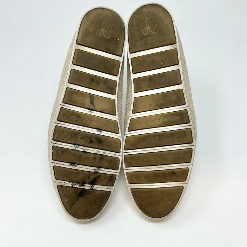 Donald J. Pliner Palm Metallic Espadrilles Slip On Flats Women's 8 Beachy Preppy